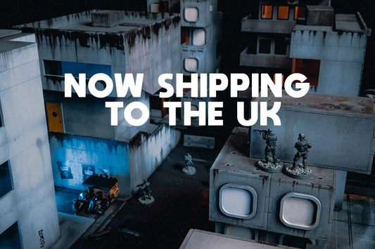 We're shipping to the UK! - Brutal Cities Miniature Wargaming Terrain