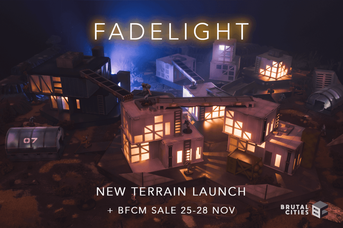 The Fadelight Tale - a sci-fi terrain table of years in the making! - Brutal Cities Miniature Wargaming Terrain