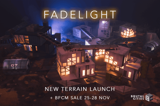 The Fadelight Tale - a sci-fi terrain table of years in the making! - Brutal Cities Miniature Wargaming Terrain