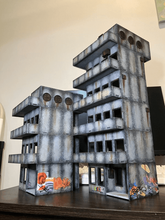 Painting Concrete Wargaming Terrain Tutorial Part 1: Without an Airbrush - Brutal Cities Miniature Wargaming Terrain