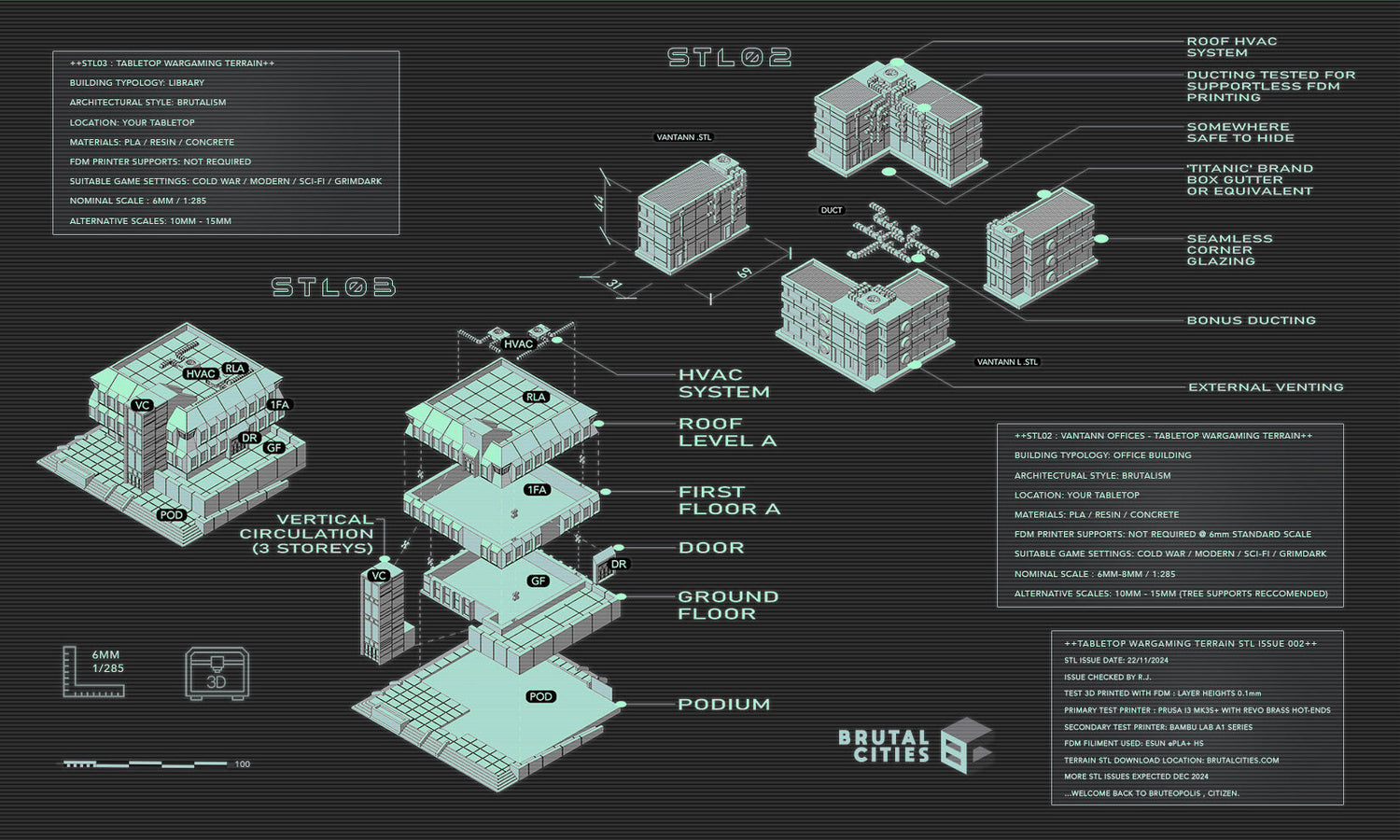 3d printable terrain sci- fi diagram