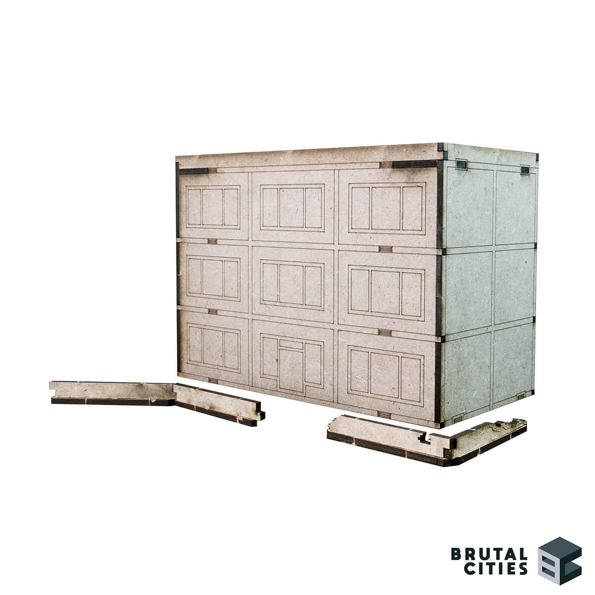 15mm mdf apartment building terrain with walls