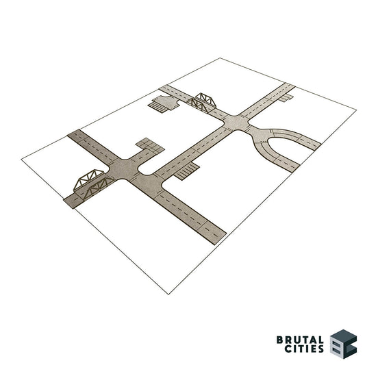 15mm roads terrain set