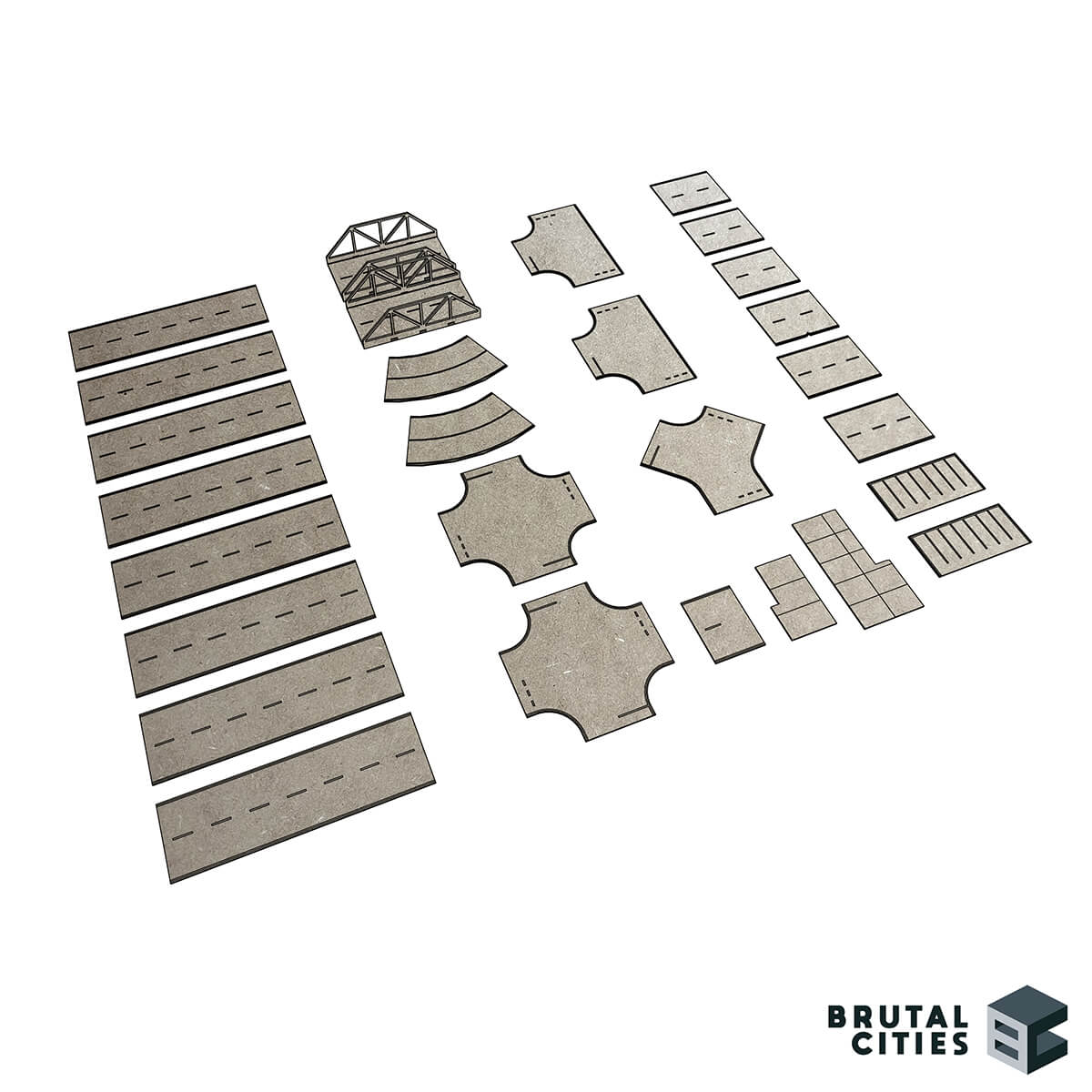 15mm Terrain - Modular Roads MDF