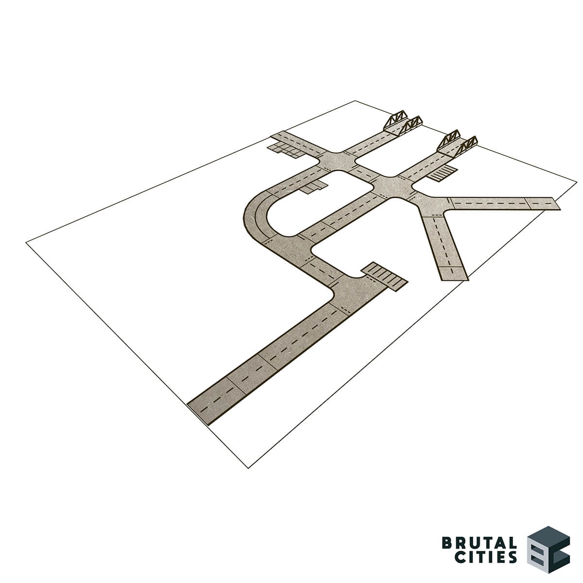 15mm Terrain - Modular Roads MDF