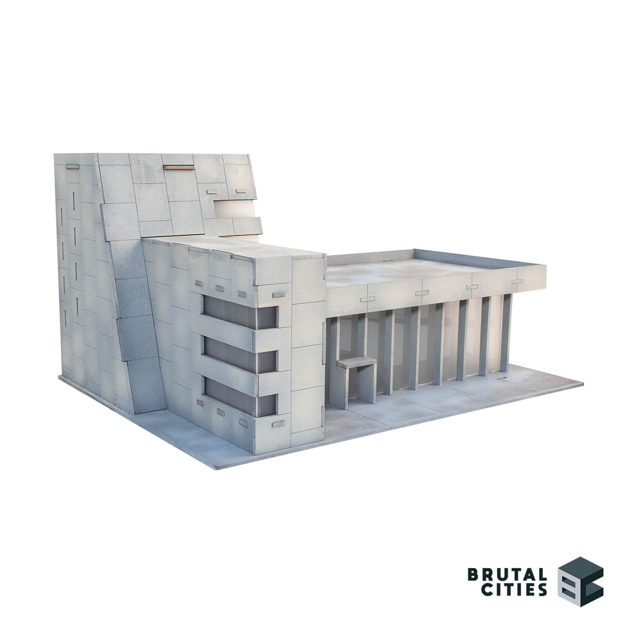 6mm-15mm Terrain - Brutalist Civic Centre