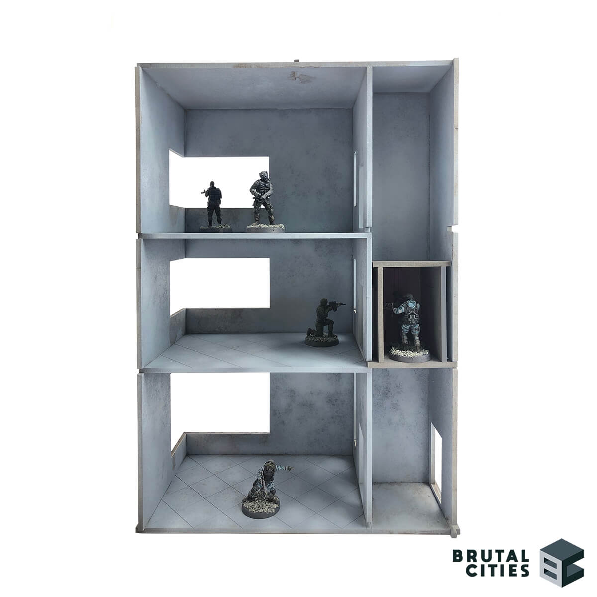 28mm sci-fi office with lift and three stories