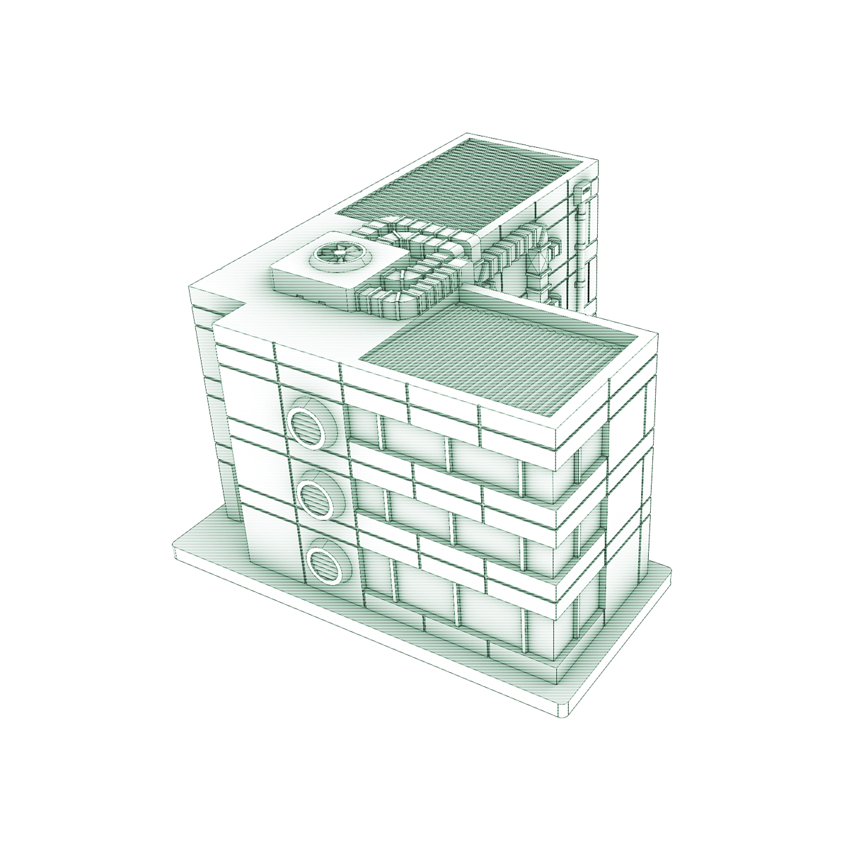 vantann offices 6mm terrain - 3d printed