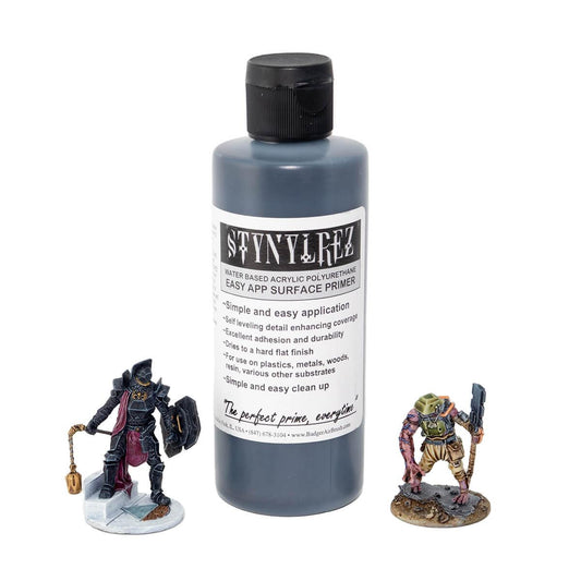 Badger Stynylrez acrylic polyurethane red primer 120ml / 4Oz with minatures