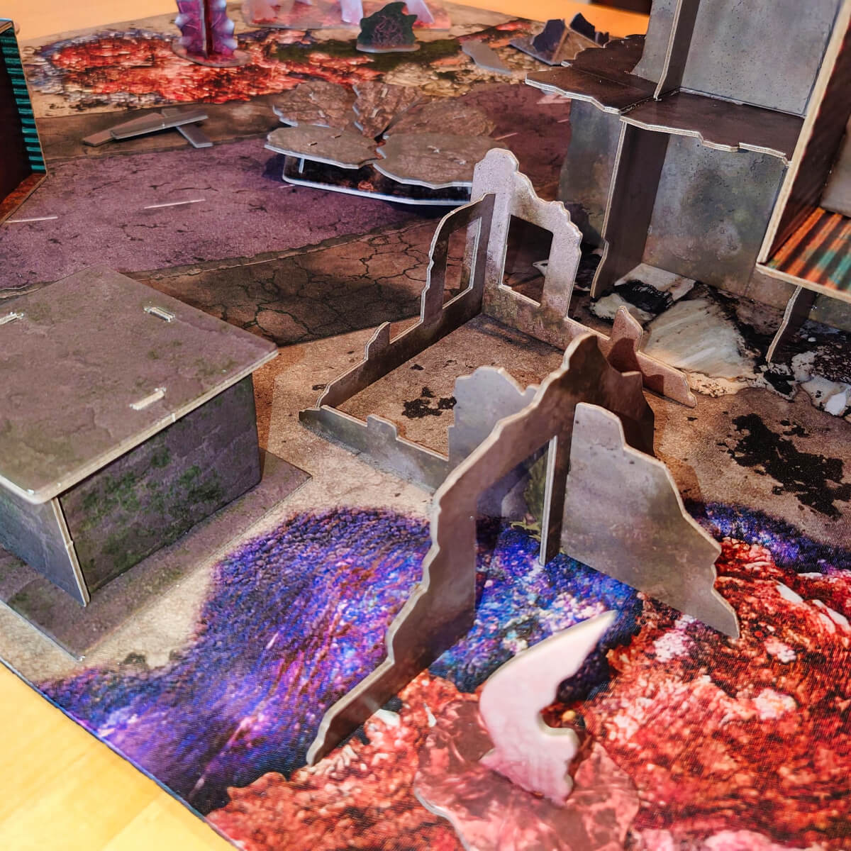 28mm Brutalist Ruins City Terrain - Full Colour | PRE-ORDER
