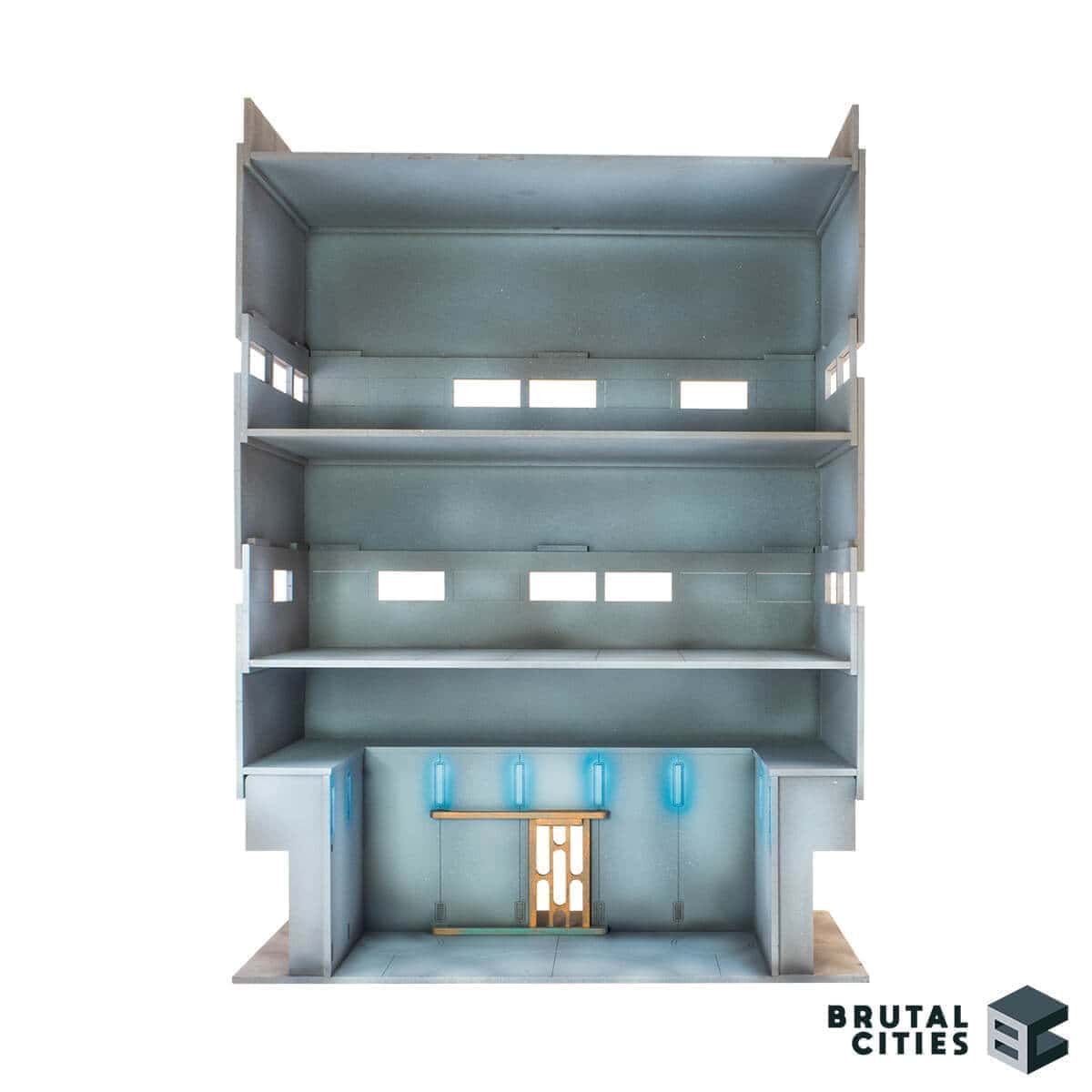 28mm tower block terrain with three floors