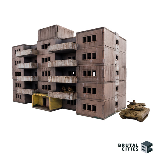 15mm Terrain - Apartment Block / Plattenbau