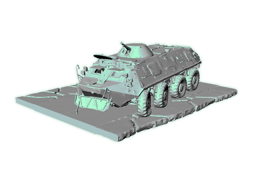 wrecked BTR-60 APC scatter terrain