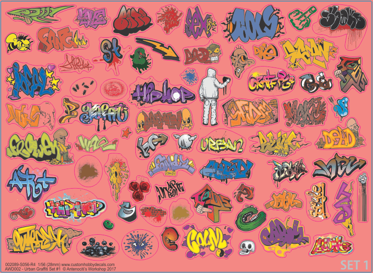 Lot Autocollant [150-PCS] Q-Window Graffiti Stickers Vinyle