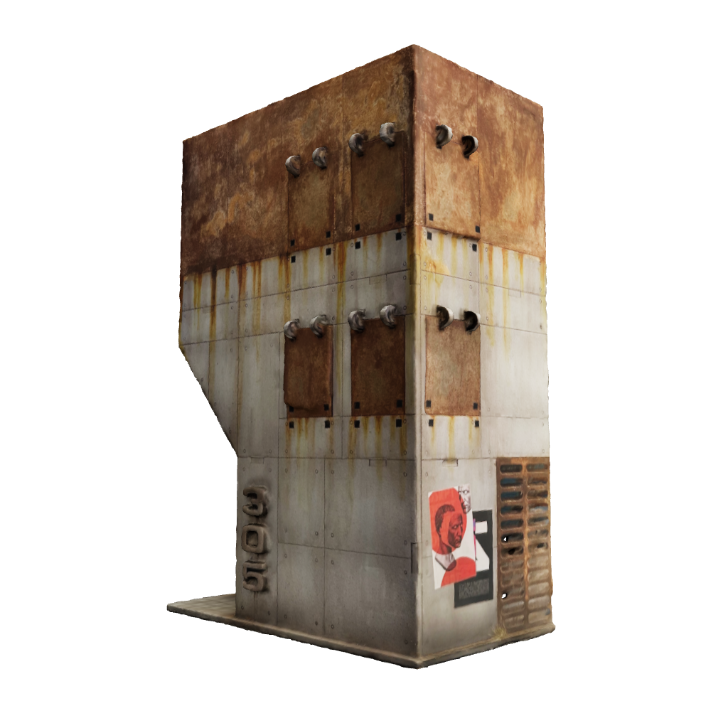 3d model augmented reality. Cyberpunk club mdf terrain