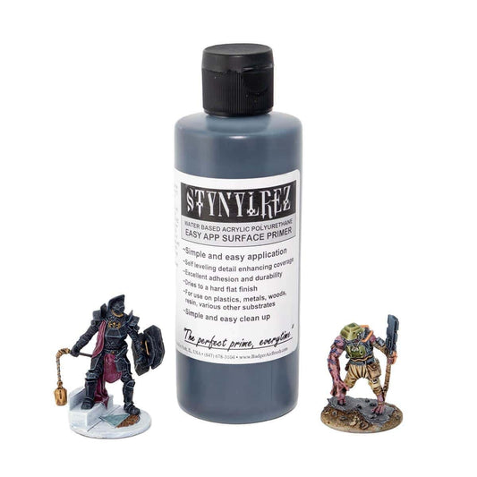 Badger Stynylrez acrylic polyurethane primer 120ml / 4Oz with minatures