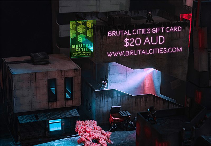 Brutal Cities Wargaming Terrain eGift Card - No Expiry Date - Wargaming Terrain 