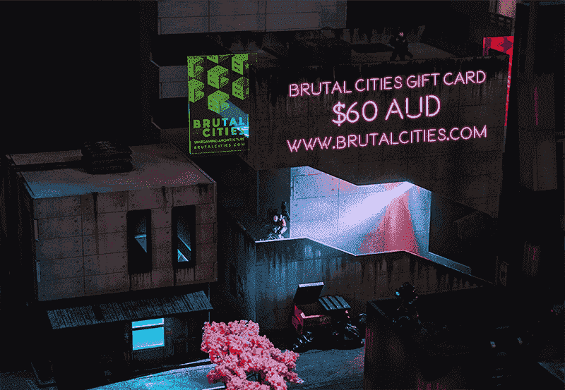 Brutal Cities Wargaming Terrain eGift Card - No Expiry Date - Wargaming Terrain