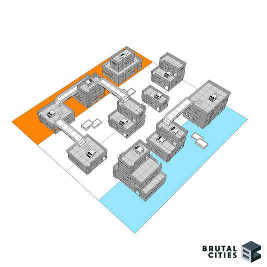 Eternity Labs Sci-Fi/Modern terrain infinity the game tournament table layout