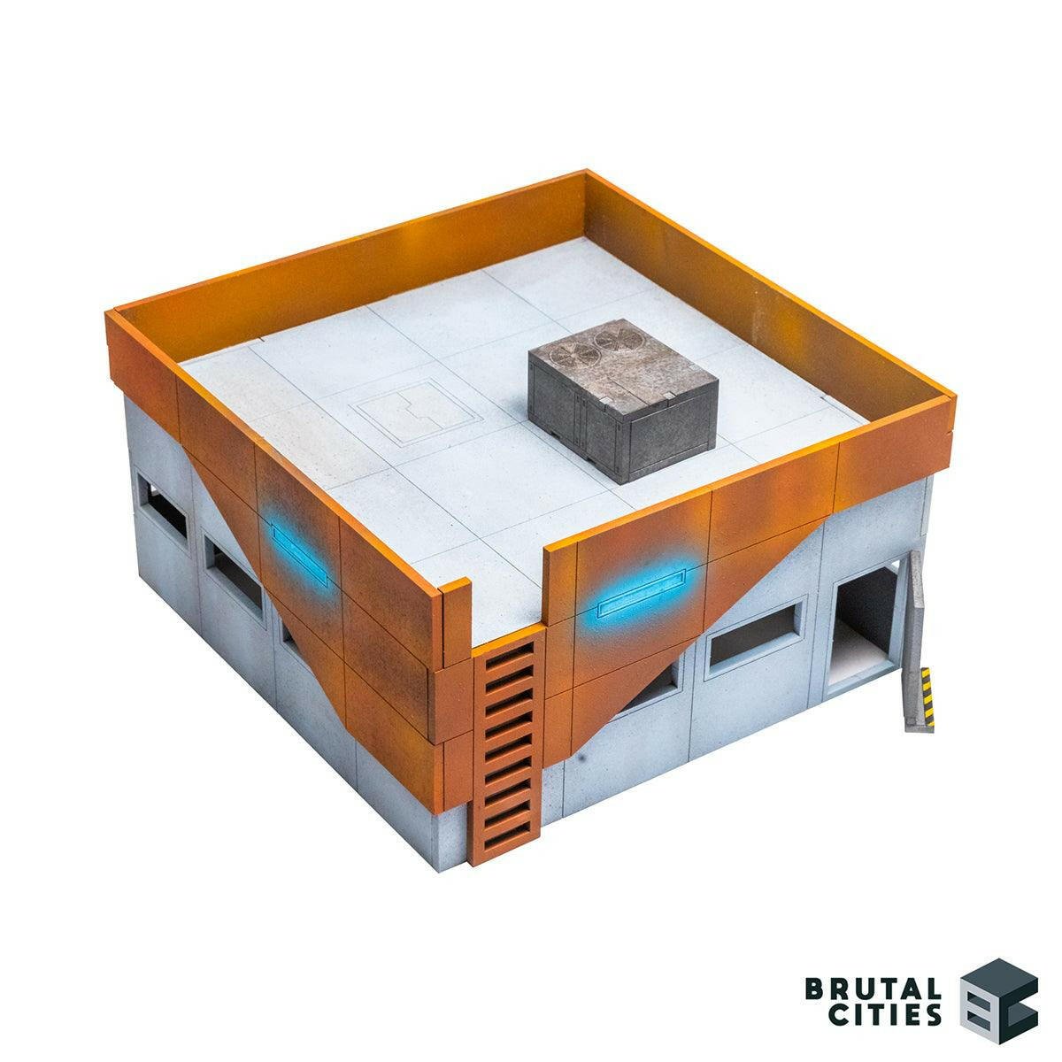 Office terrain building with air con and interiors