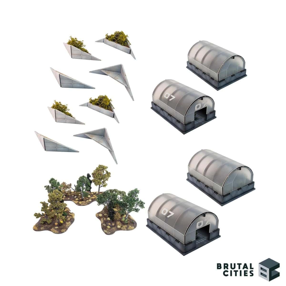 green thumb brutal cities terrain bundle greenhouse street furniture