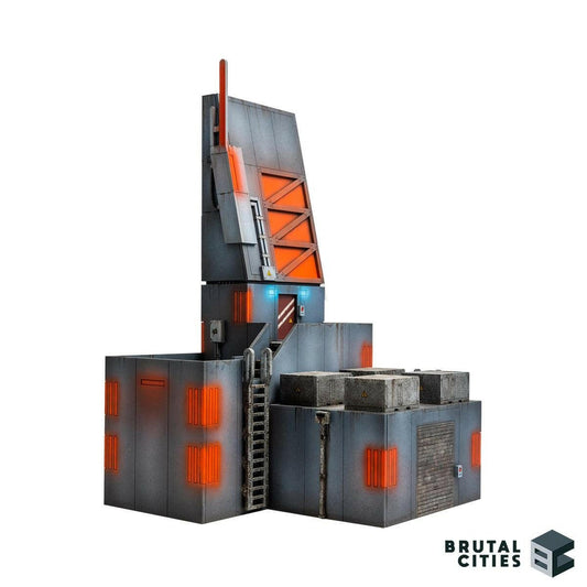 Data centre terrain with ladder access, air condition and door