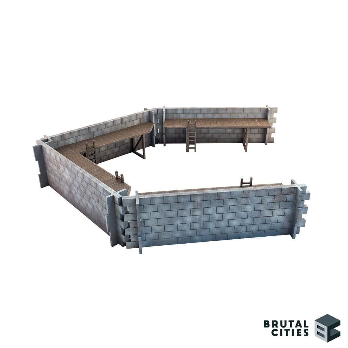 masonry fortress walls terrain