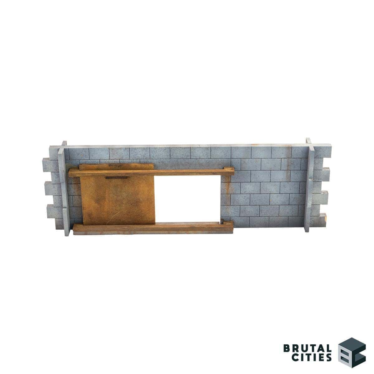 sliding masonry gate open