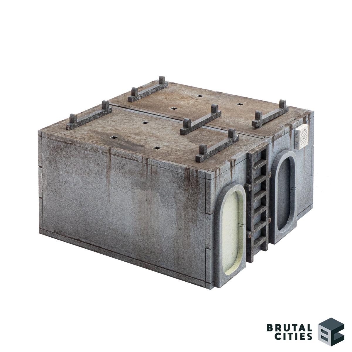 Capsule housing with connectors on the top to allow stability for extra levels