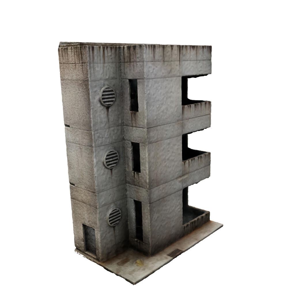 sci-fi office terrain mdf with three levels