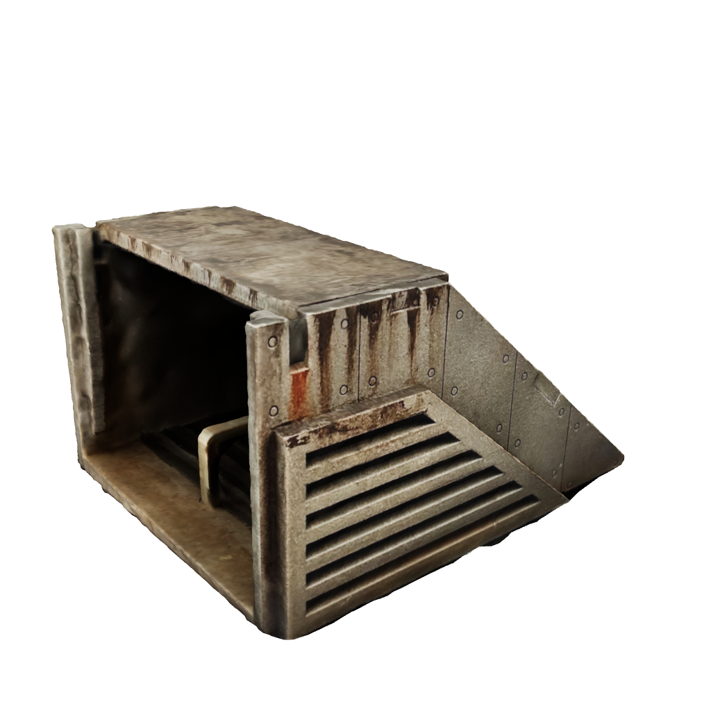 3d model augmented reality of a subway entrance terrain piece