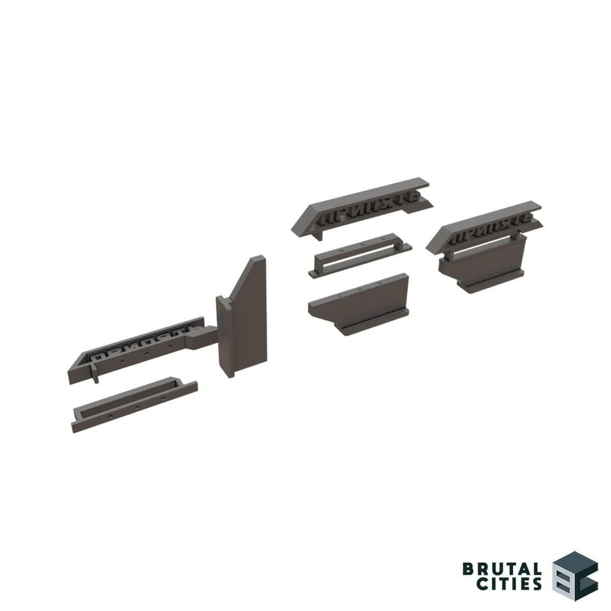 Zona Alfa - Pripyat City Sign 3d Printing STL - Wargaming Terrain