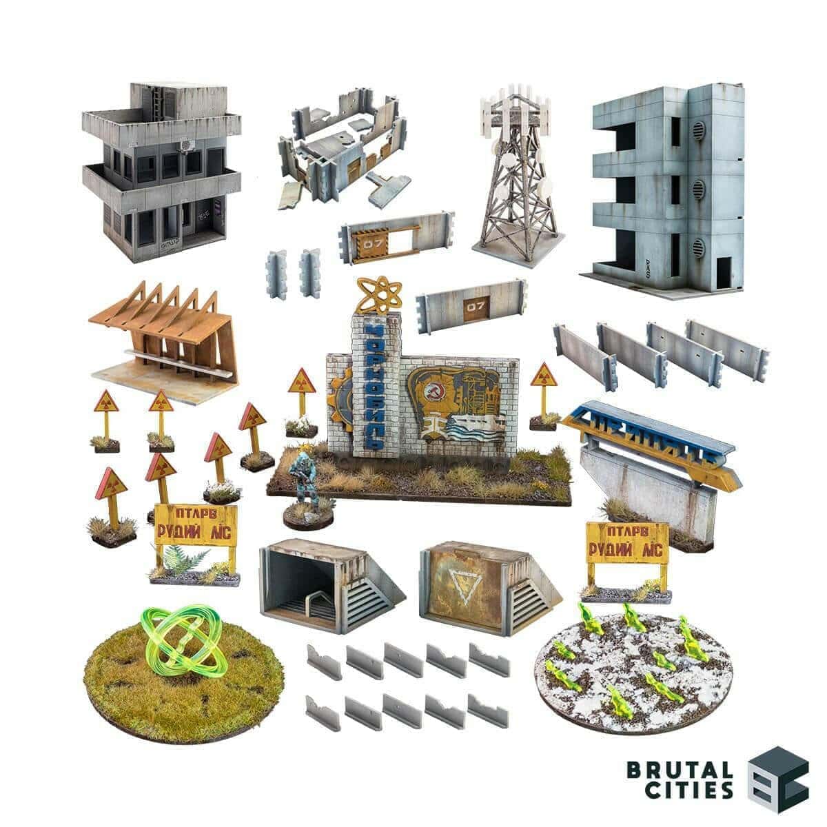 Zona Alfa - Chernobyl/Pripyat Terrain bundle - Wargaming Terrain