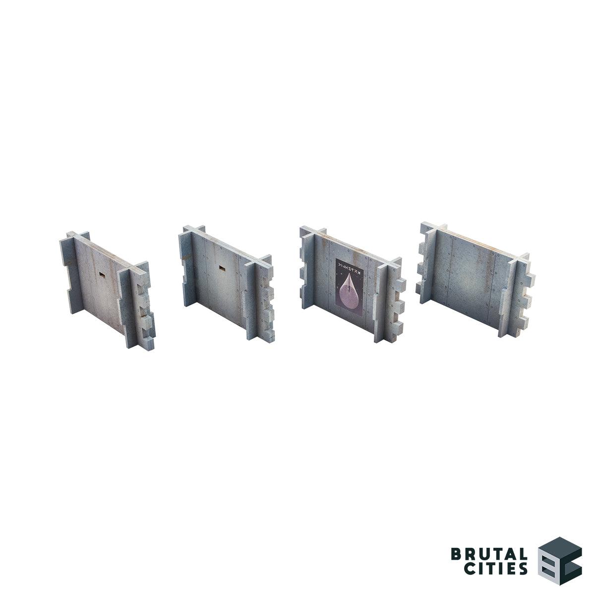 Adamant Concrete Walls - Short - Wargaming Terrain