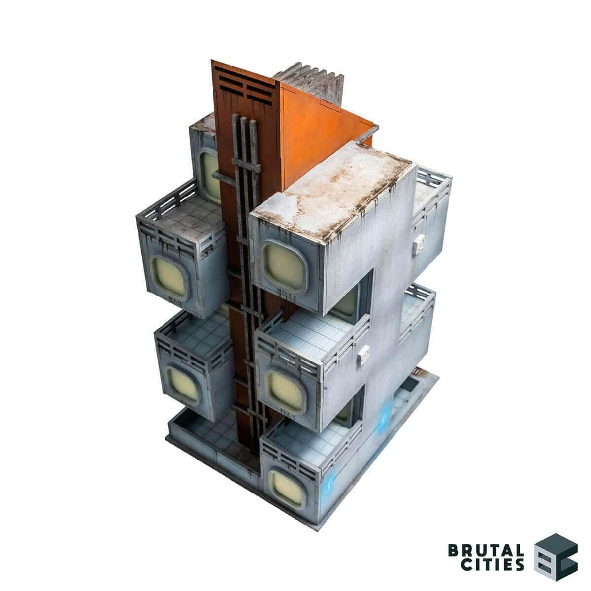 modular capsule hotel terrain