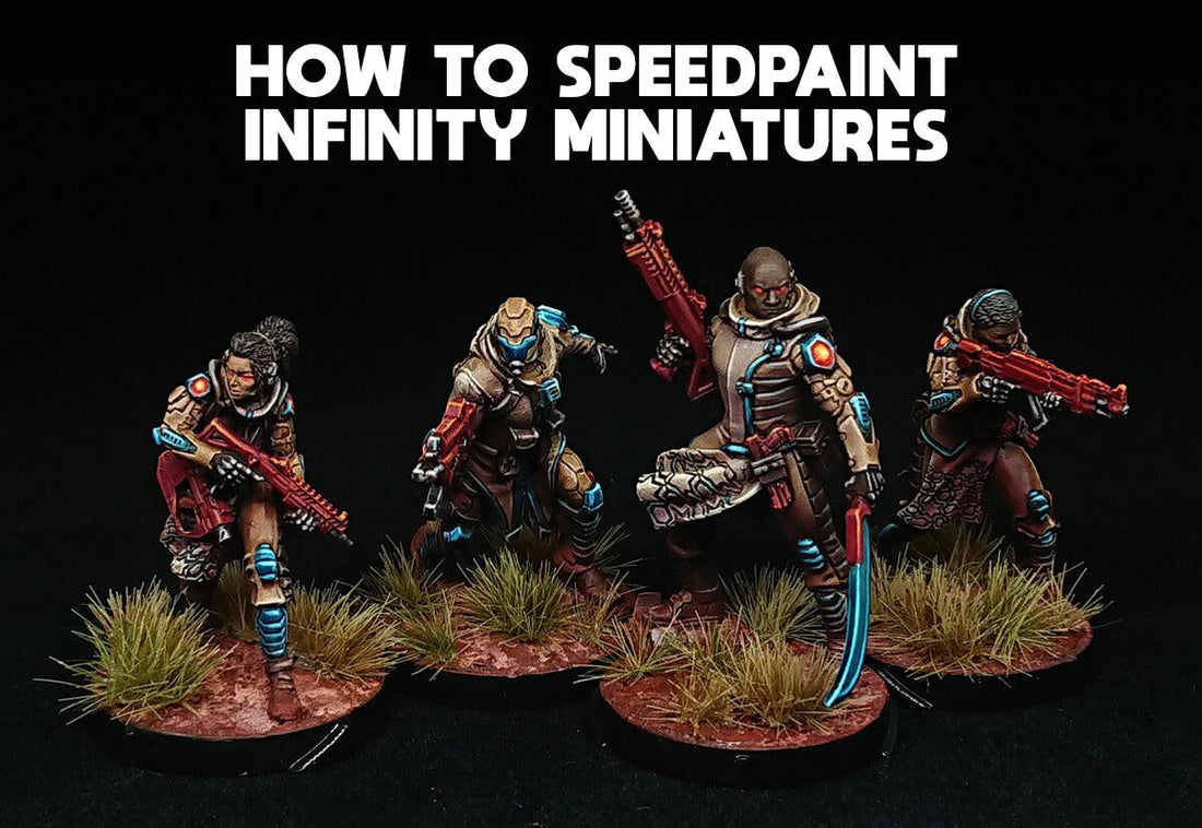 How to Speed Paint Infinity Miniatures - Advanced Slap-chop