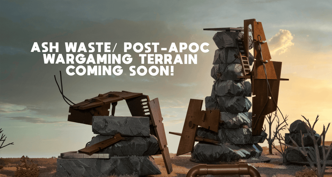 Ash Waste Post Apocalypse wargaming terrain rock spires