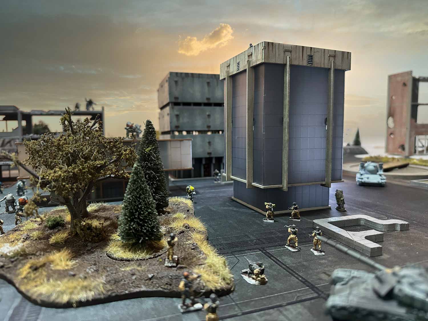 15mm sci-fi city terrain skyscrapers