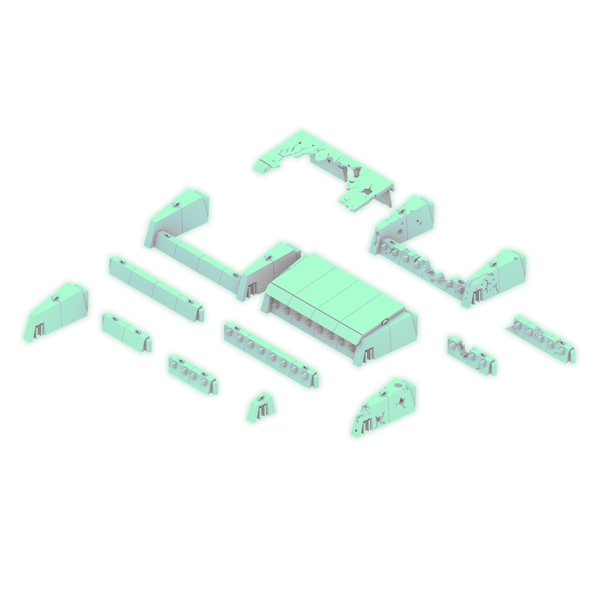 Epic Scale Reinforced Obstacles & Fortifications - Terrain STL Files