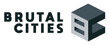 Brutal Cities MDF Scifi Terrain Logo - Modern Architecture Style Minimalist Logo