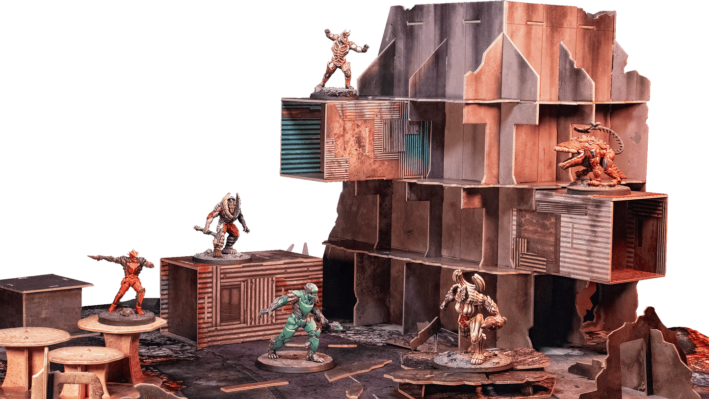 28mm Post-Apocalyptic Mutated City Terrain - Full Colour | PRE-ORDER