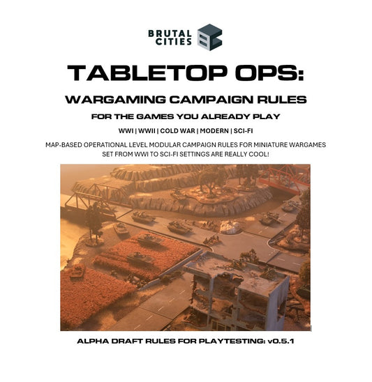 Tabletop Ops: Wargaming Campaign Rules