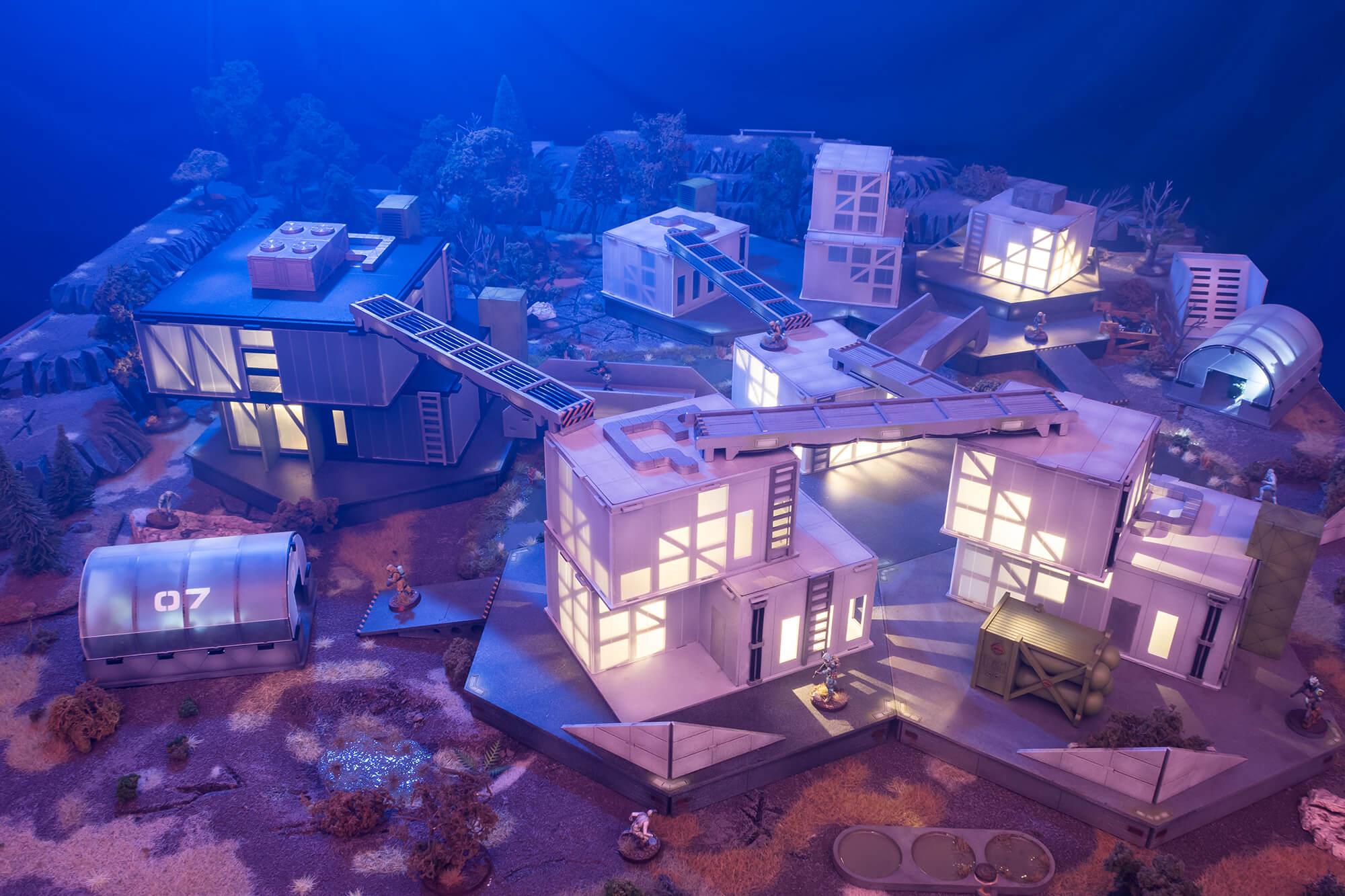 infinity terrain table with lights