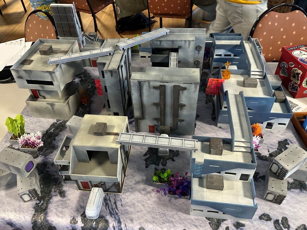 winter themed infinity wargaming terrain