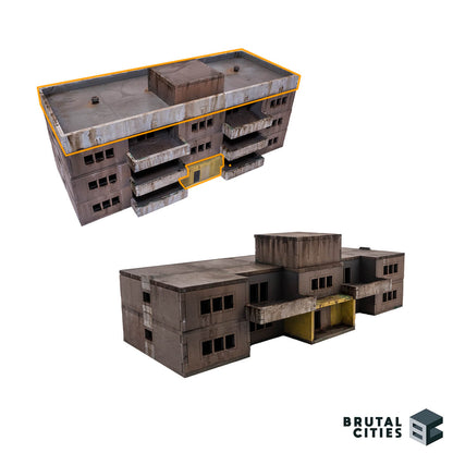 1/100 Scale model Khrushchevka terrain