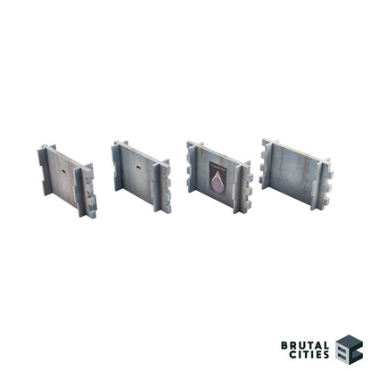 short concrete wall terrain