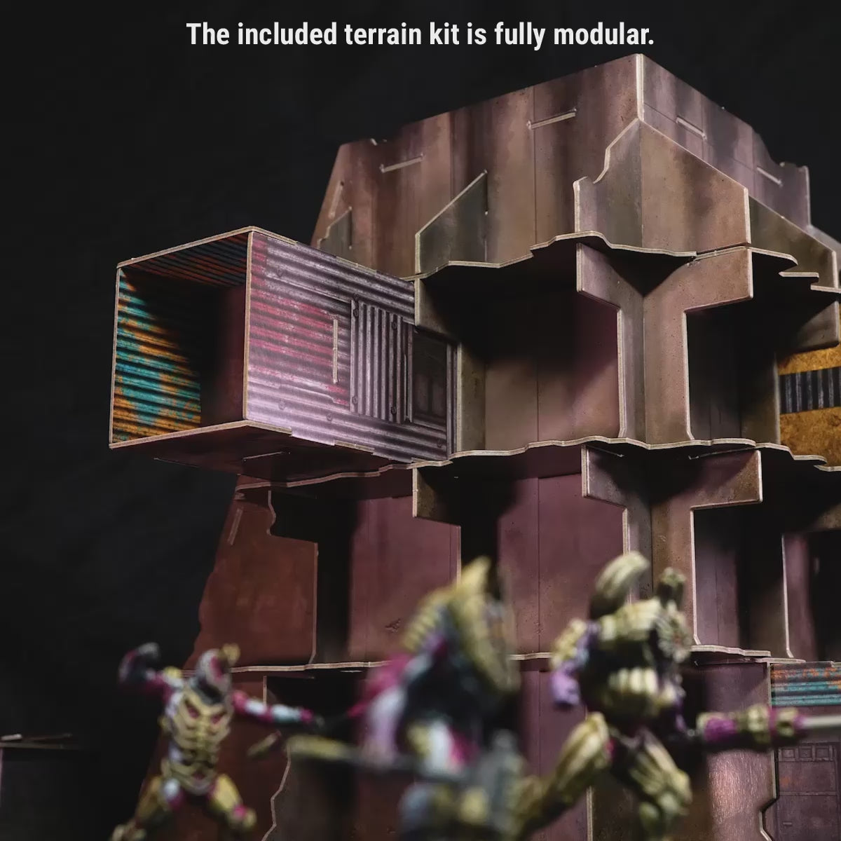 Video of the Grave Trigger post apocalyptic terrain full colour card terrain for 32mm miniature games.