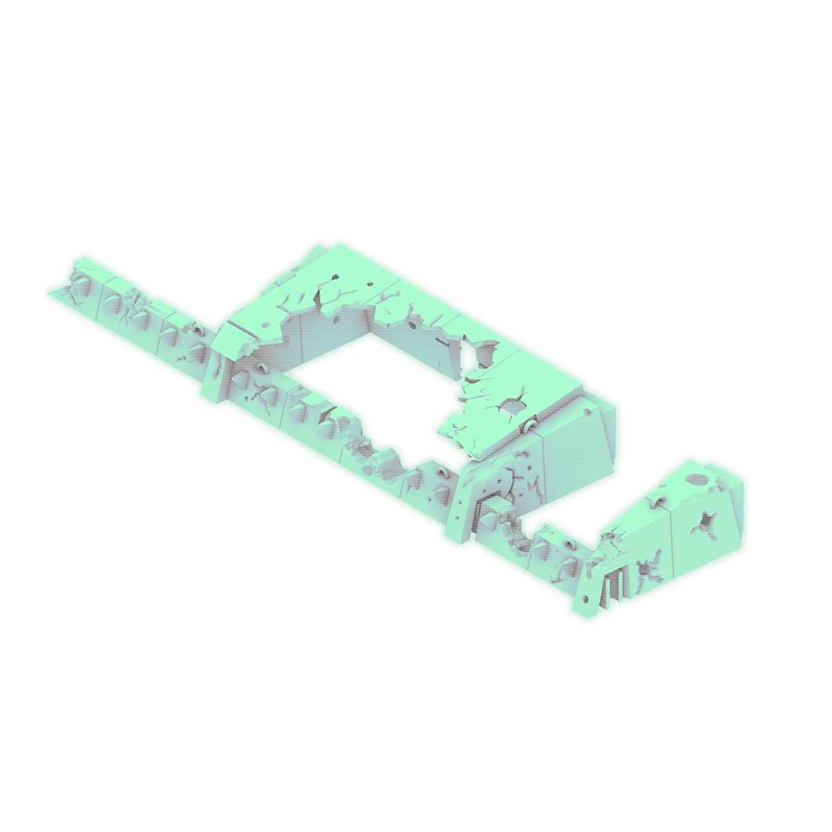 Epic Scale Reinforced Obstacles & Fortifications - Terrain STL Files