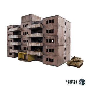 15mm Terrain - Apartment Block / Plattenbau