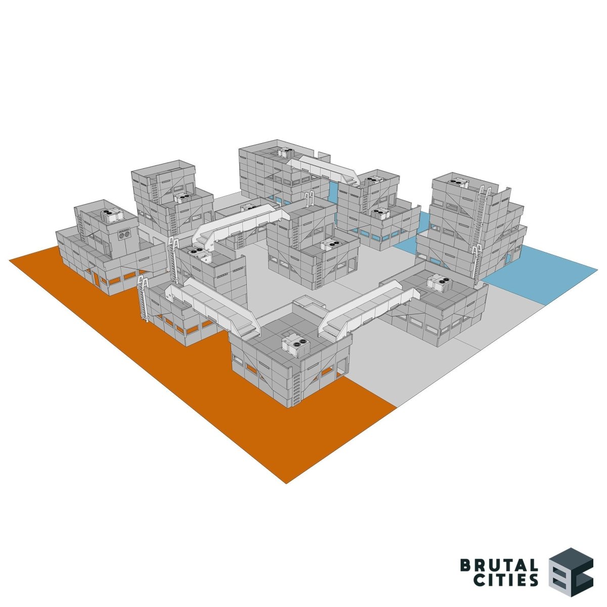 Eternity Labs Sci-Fi/Modern terrain infinity the game tournament table layout